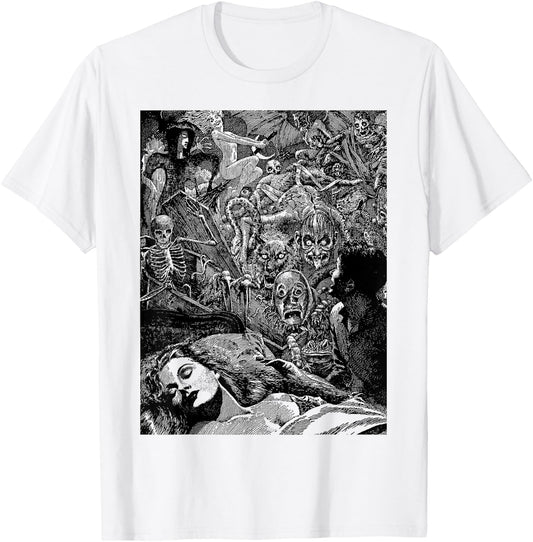 Classic Halloween Monsters Slasher Horror Movie Horror Show T-Shirt - T-Shirt | White