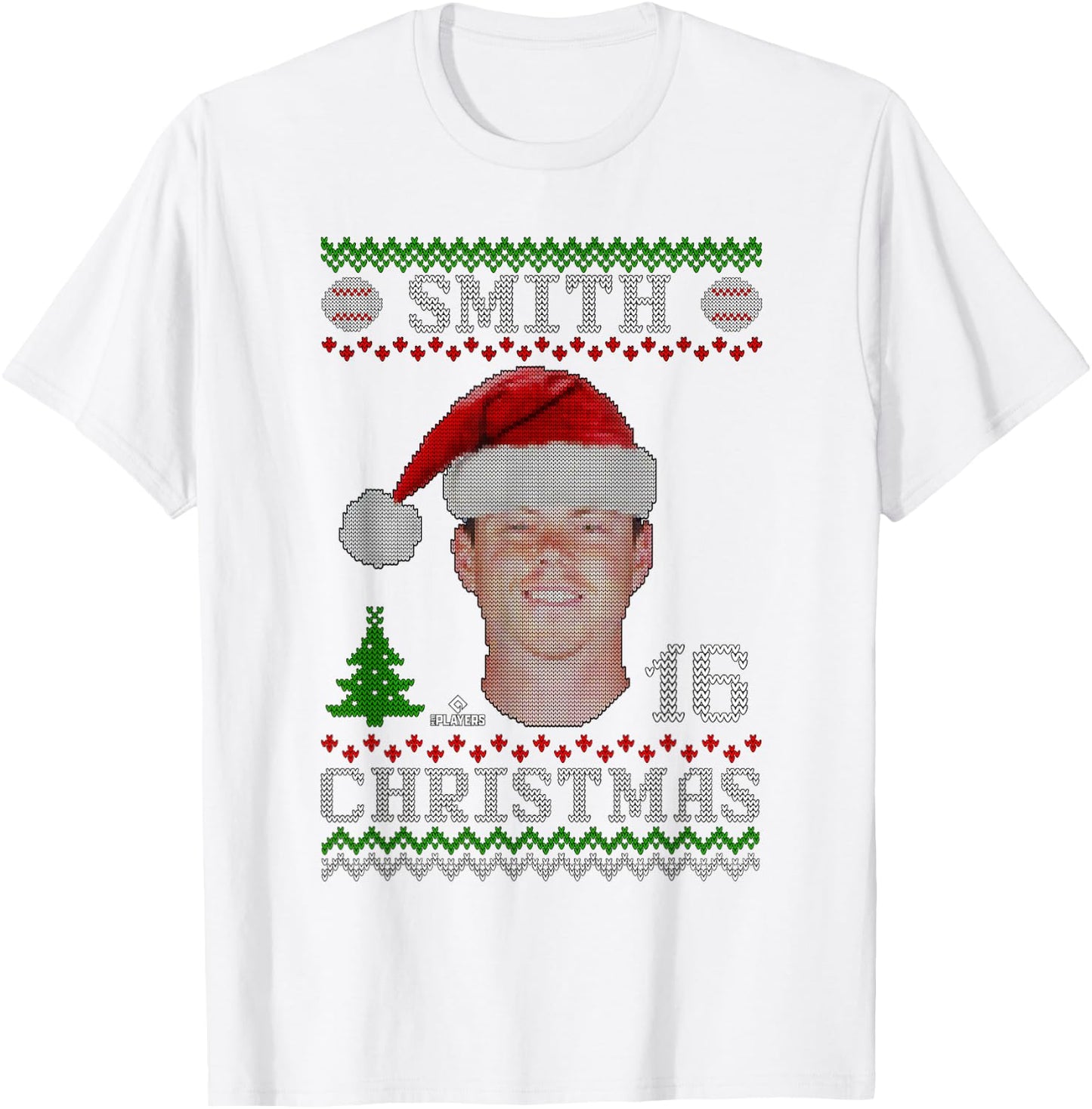 Will Smith Los Angeles Baseball Christmas Sweater MLBPA T-Shirt - T-Shirt | White