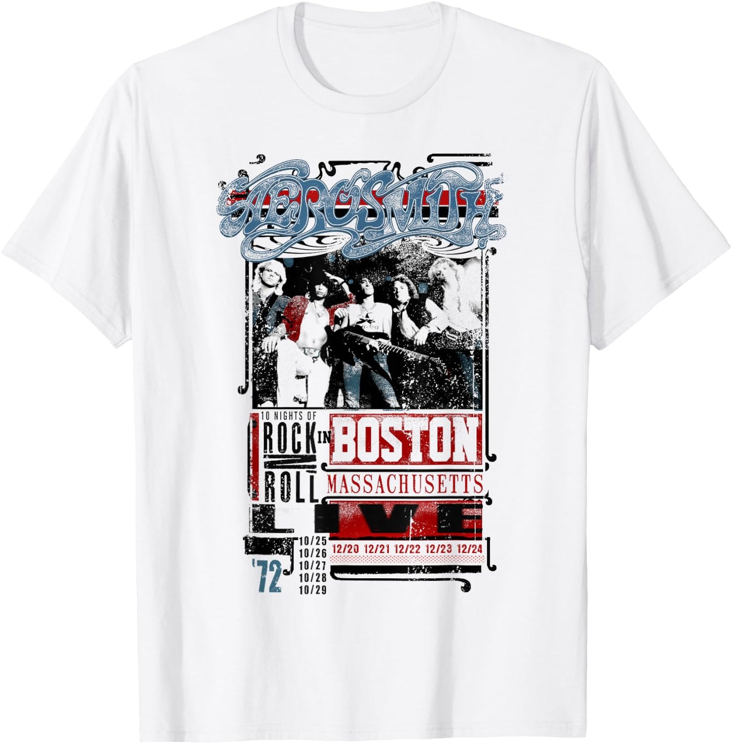 Aerosmith - LIVE! In Boston T-Shirt - T-Shirt | White