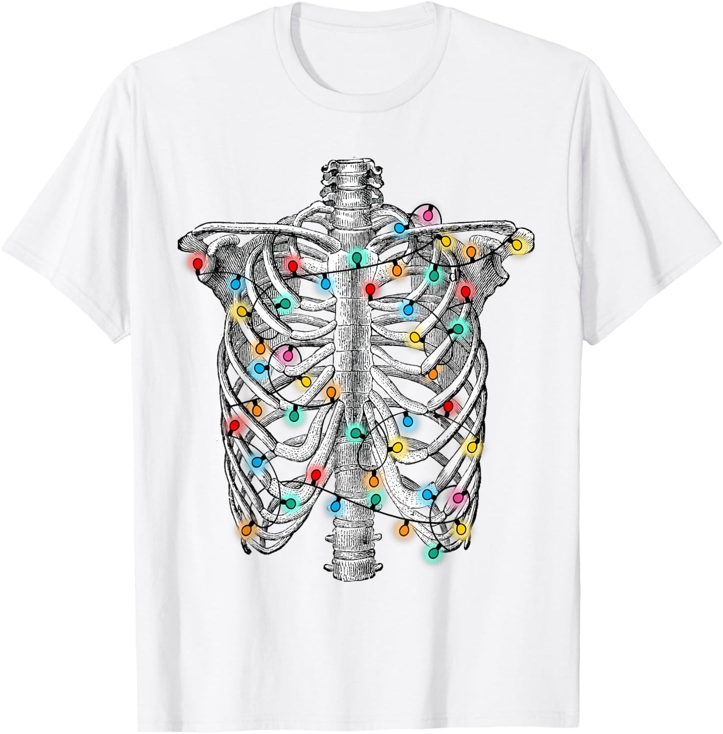 Holiday Skeleton, Medical Christmas, Doctor & Nurse hospital T-Shirt - T-Shirt | White
