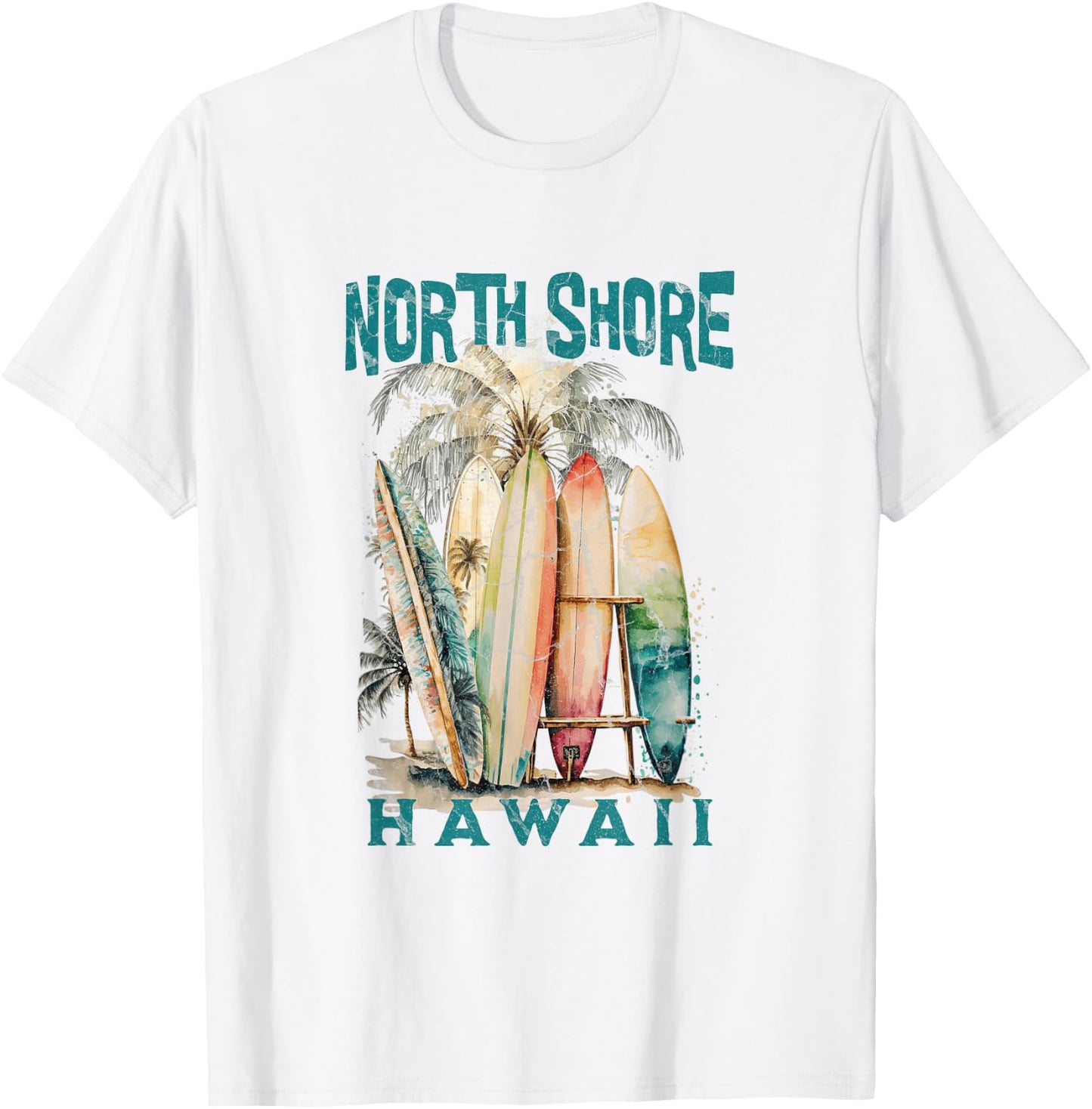 North Shore Hawaii T-Shirt - T-Shirt | White