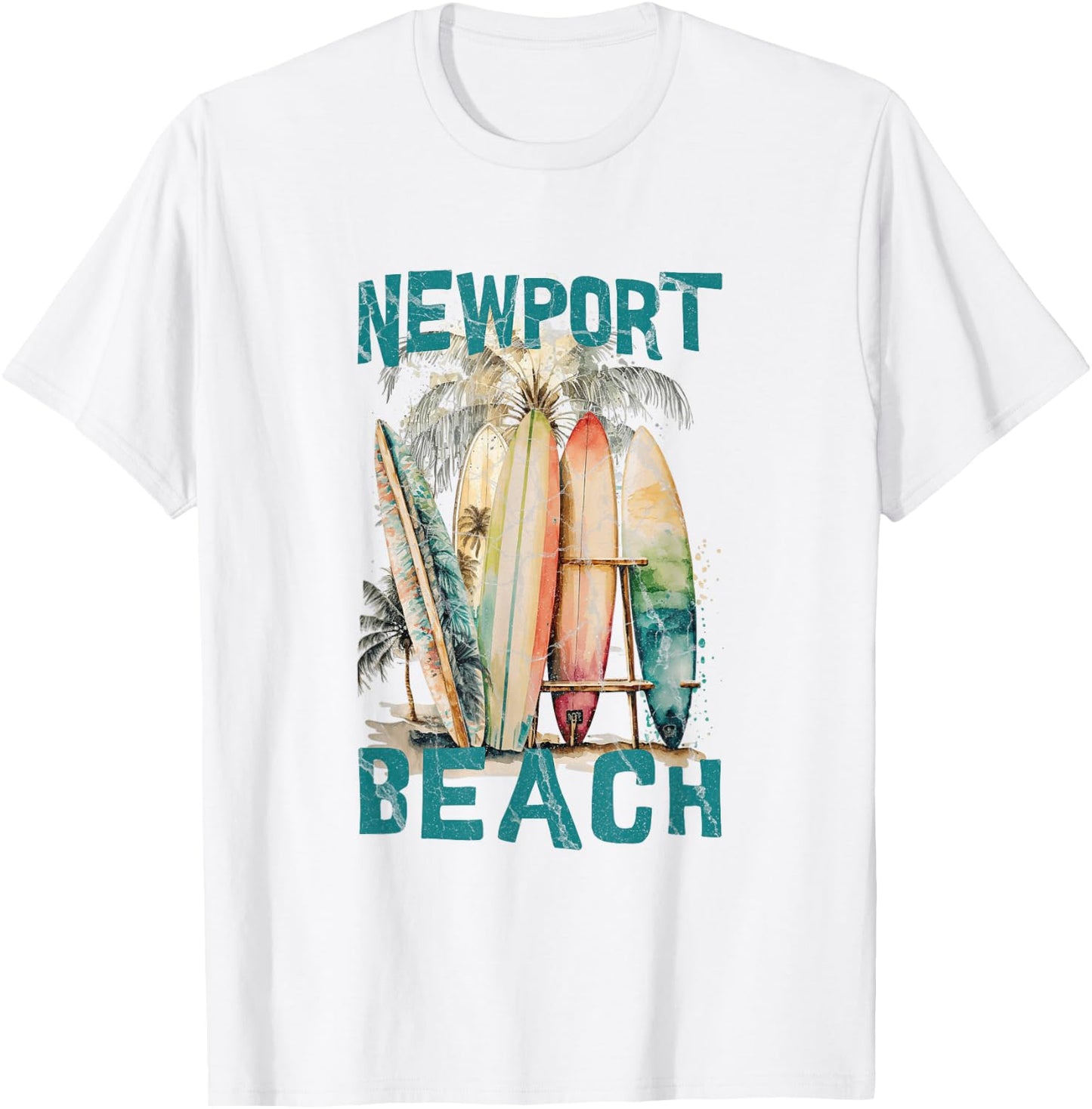 Newport Beach T-Shirt - T-Shirt | White
