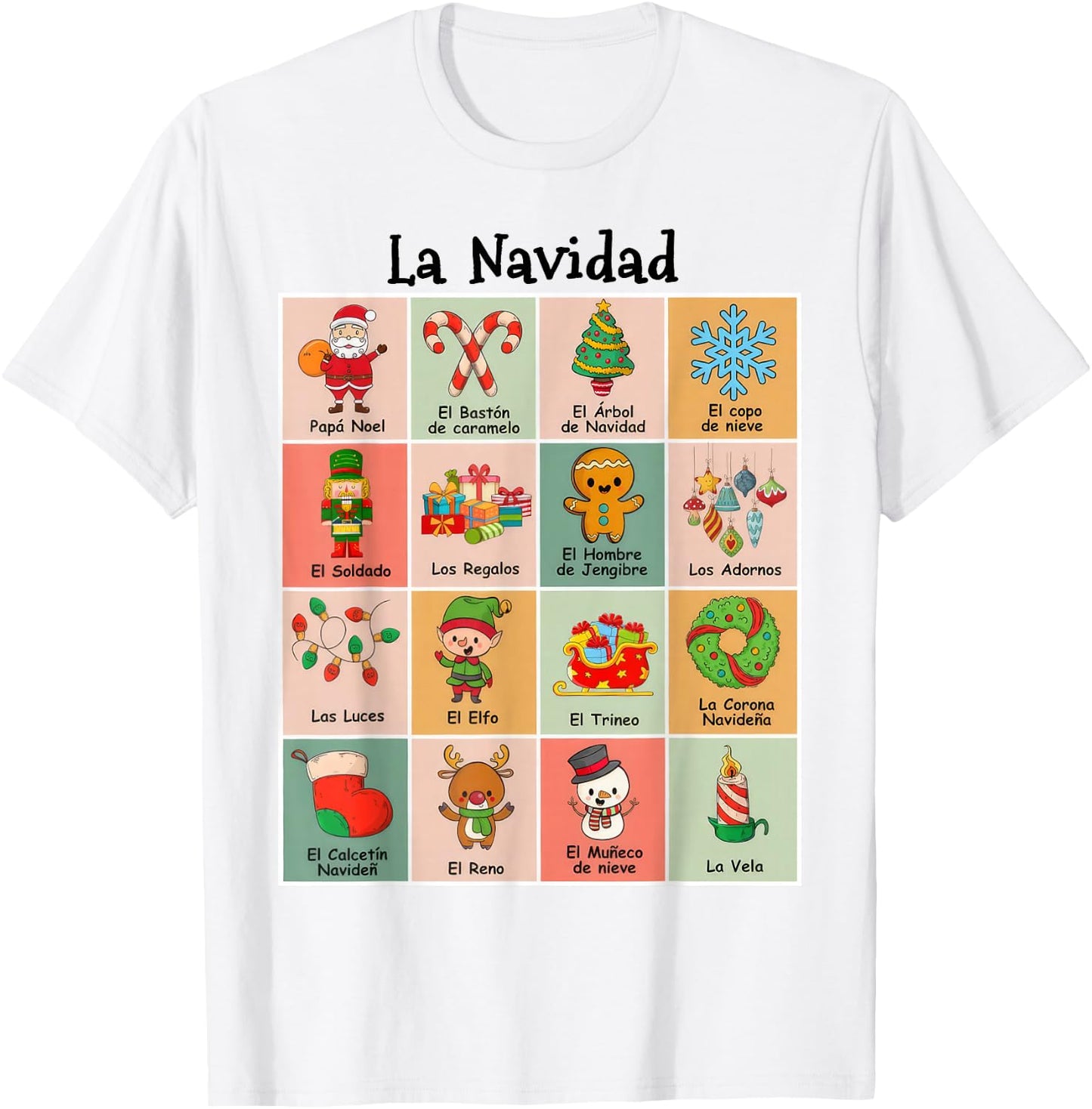 La Navidad Maestra Christmas Spanish Teacher T-Shirt - T-Shirt | White