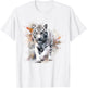 White Tiger Lover Artwork | Animal Motif Tiger T-Shirt - T-Shirt | White