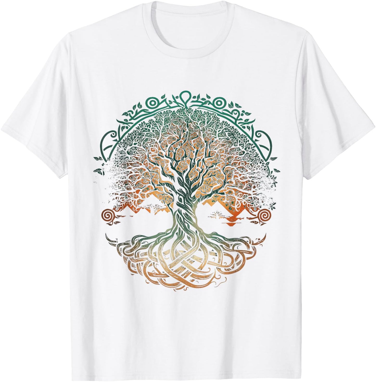 Tree of Life Yggdrasil Viking Midgard Thor Walhalla T-Shirt - T-Shirt | White