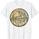 Glacier Montana Nature Mountains Hiking Outdoors Vintage T-Shirt - T-Shirt | White