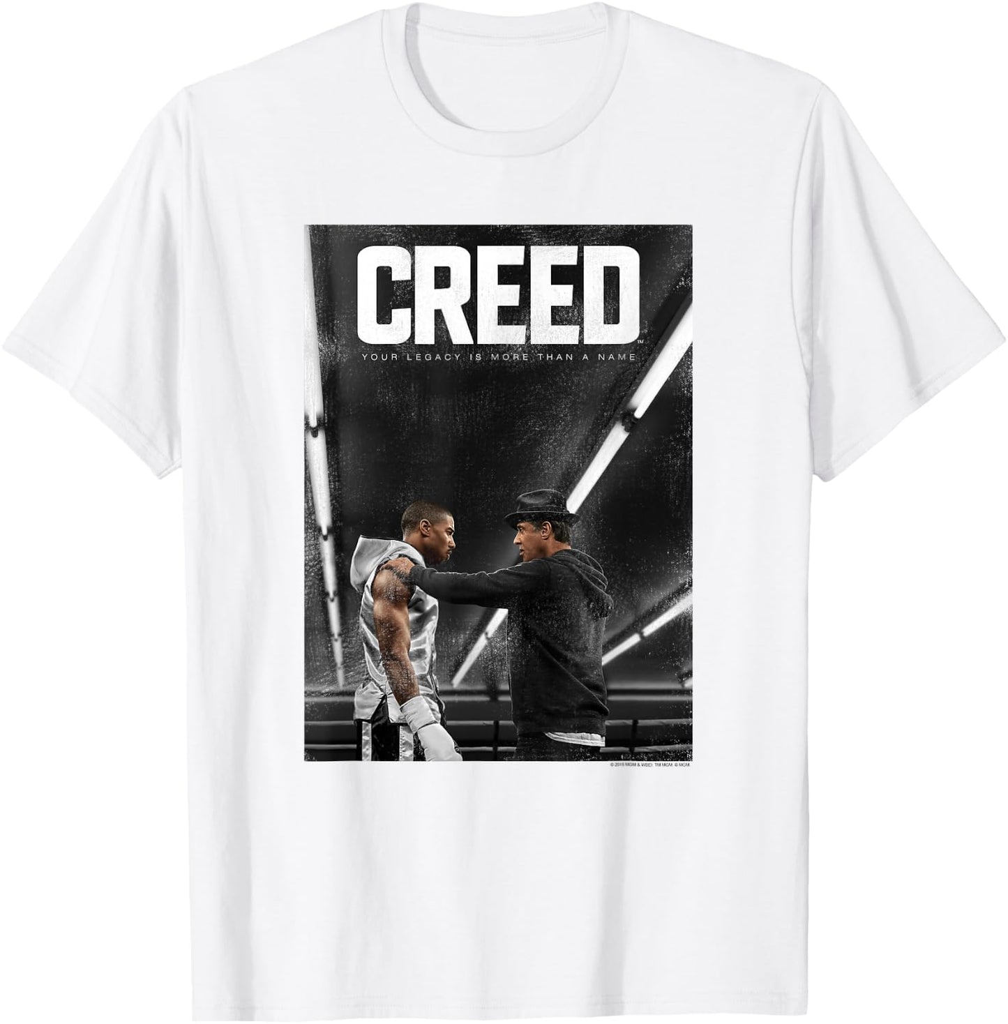 CREED Creed Poster Adult White Small Classic Fit Short Sleeve T-Shirt - T-Shirt | White