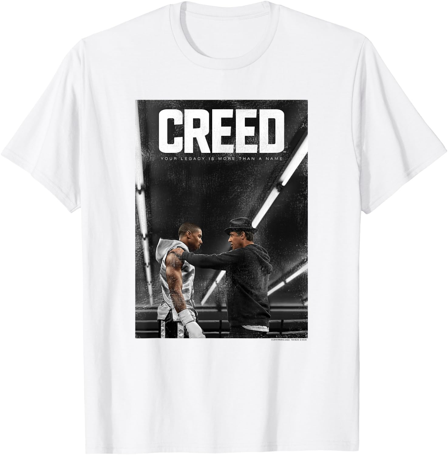 CREED Creed Poster Adult White Small Classic Fit Short Sleeve T-Shirt - T-Shirt | White