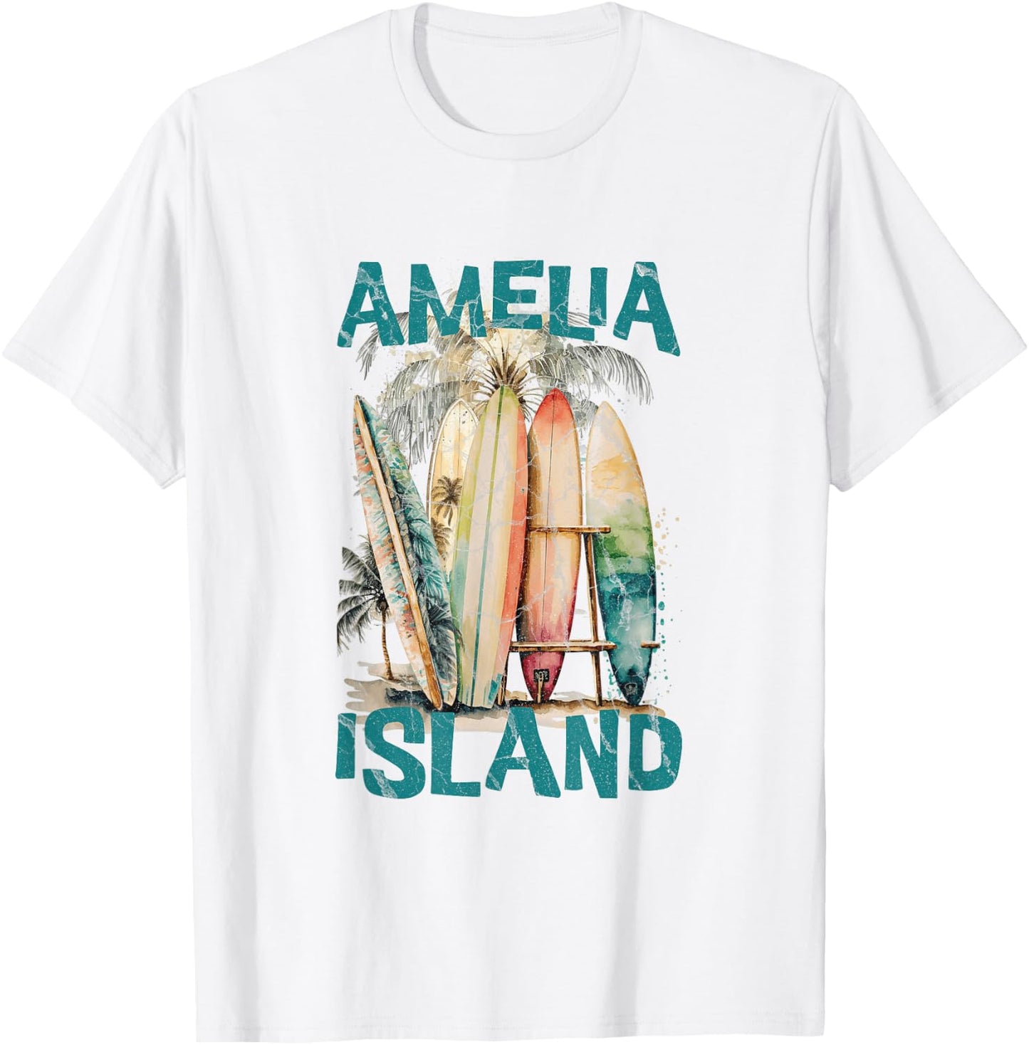Amelia Island Florida T-Shirt - T-Shirt | White