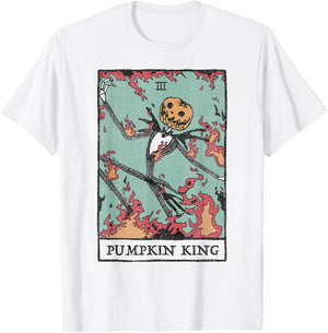 Disney The Nightmare Before Christmas Pumpkin King Tarot T-Shirt - T-Shirt | White