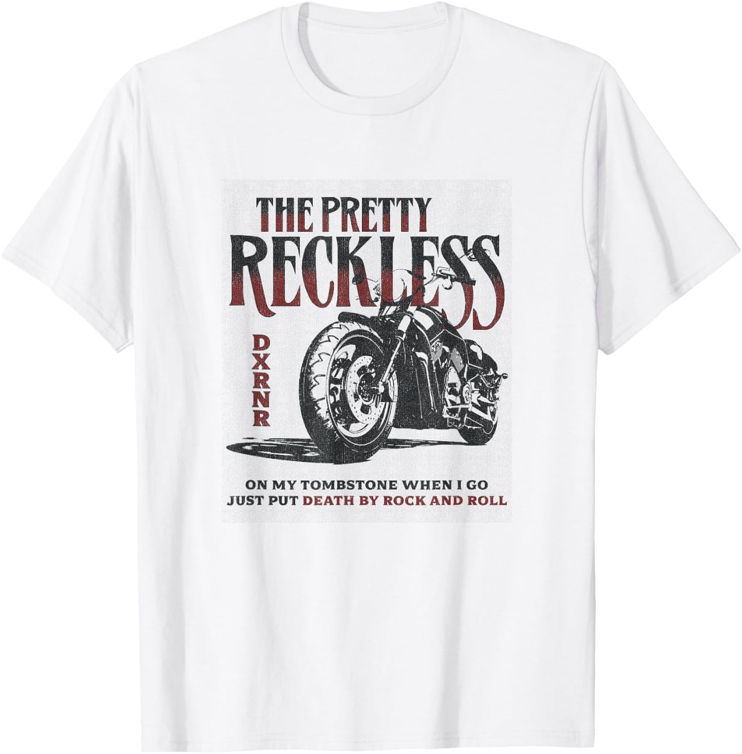 The Pretty Reckless - Motorcycle T-Shirt - T-Shirt | White