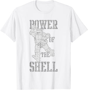Teenage Mutant Ninja Turtles Power Of The Shell Michelangelo T-Shirt - T-Shirt | White
