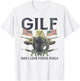 GILF God I Love Fossil-Fuels Eagle American Flag Women Men T-Shirt - T-Shirt | White