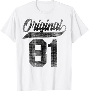 42nd Birthday Original Men Women Vintage 1981 T-Shirt - T-Shirt | White