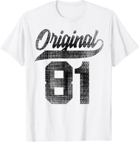 42nd Birthday Original Men Women Vintage 1981 T-Shirt - T-Shirt | White