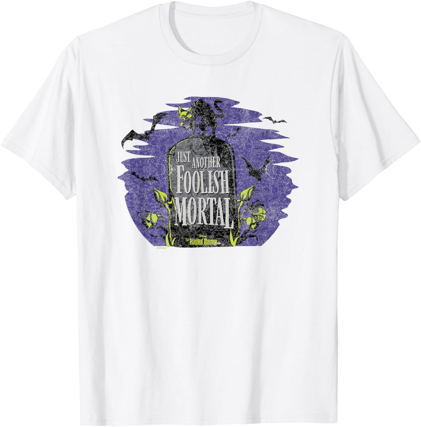 Haunted Mansion Parks Attraction - Another Foolish Mortal T-Shirt - T-Shirt | White