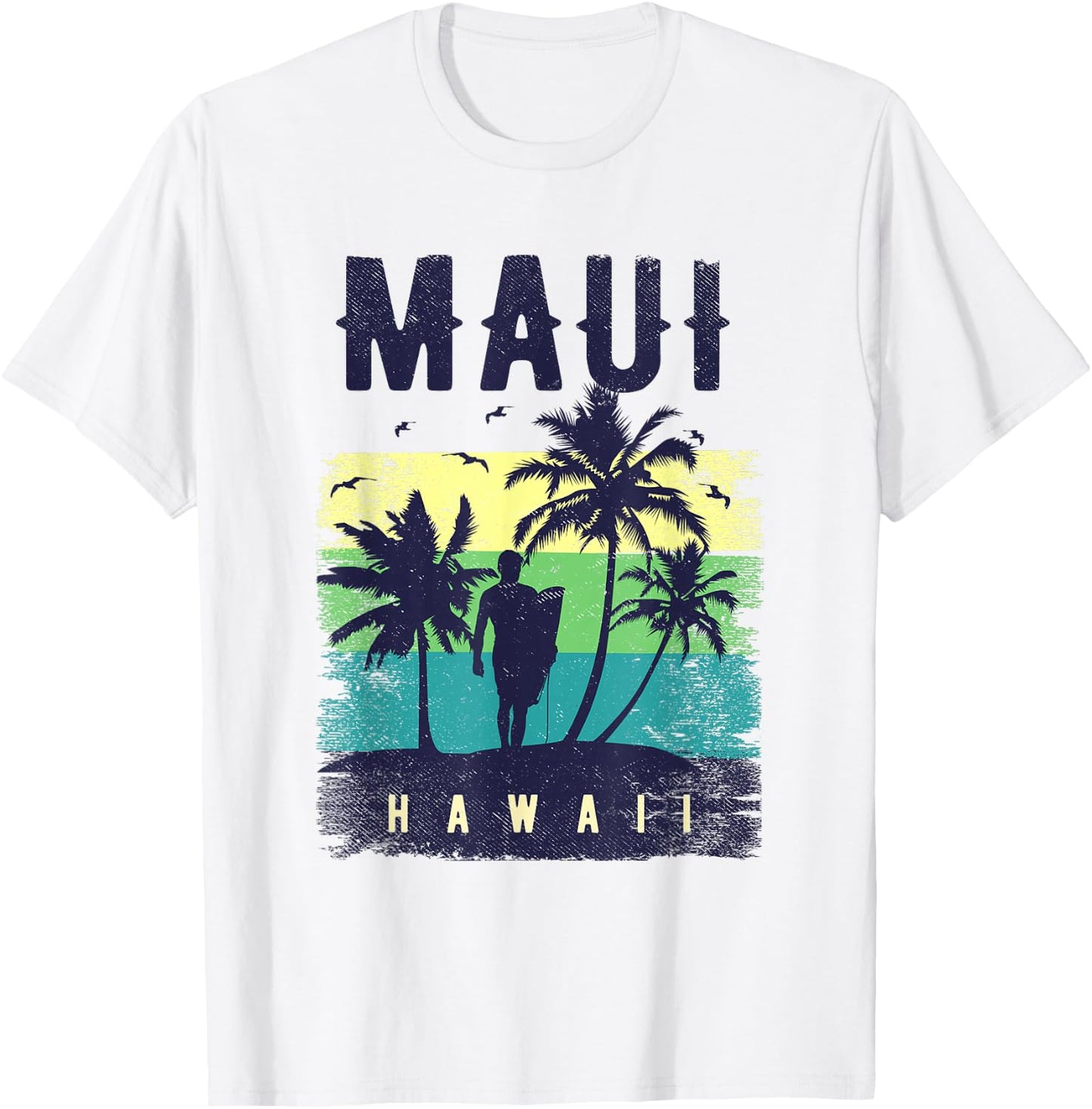Maui Hawaii Shirt Maui Surfer Women Maui T-Shirt - T-Shirt | White