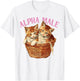 Funny Ironic Alpha Cat Male Kitten Joke Weird Y2K Humor T-Shirt - T-Shirt | White