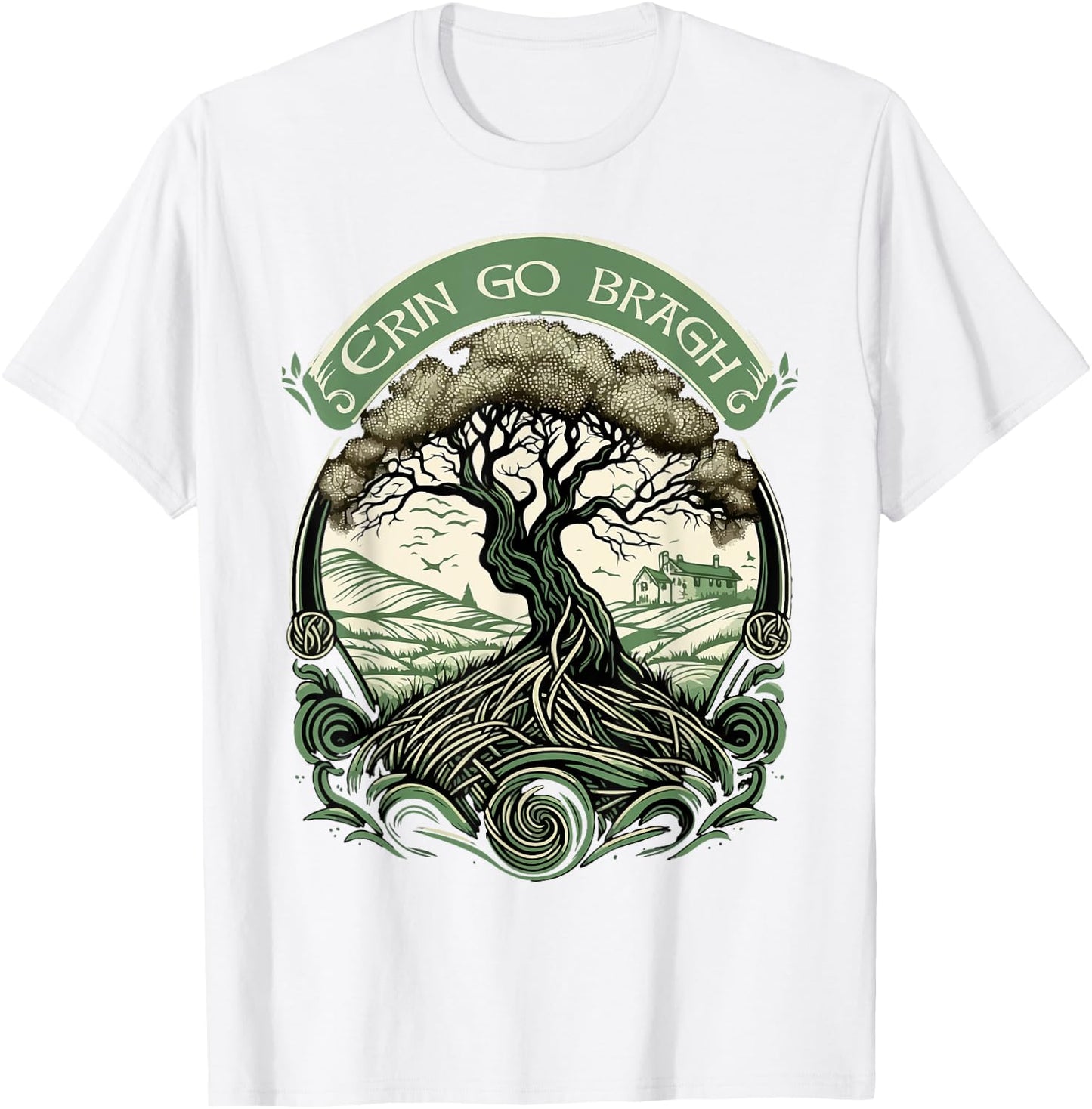 St Patricks Day Irish Pride Apparel | Erin go bragh T-Shirt - T-Shirt | White