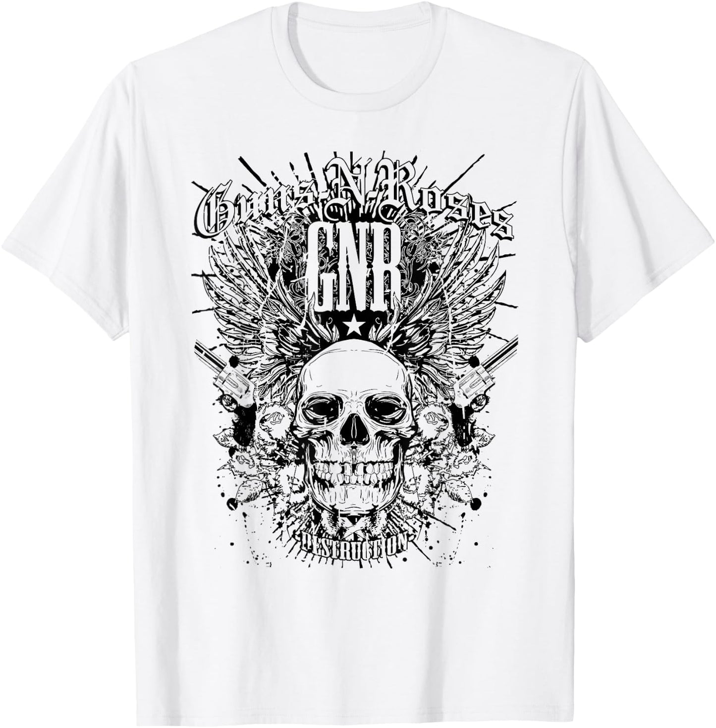 Guns N' Roses Official Destruction T-Shirt - T-Shirt | White