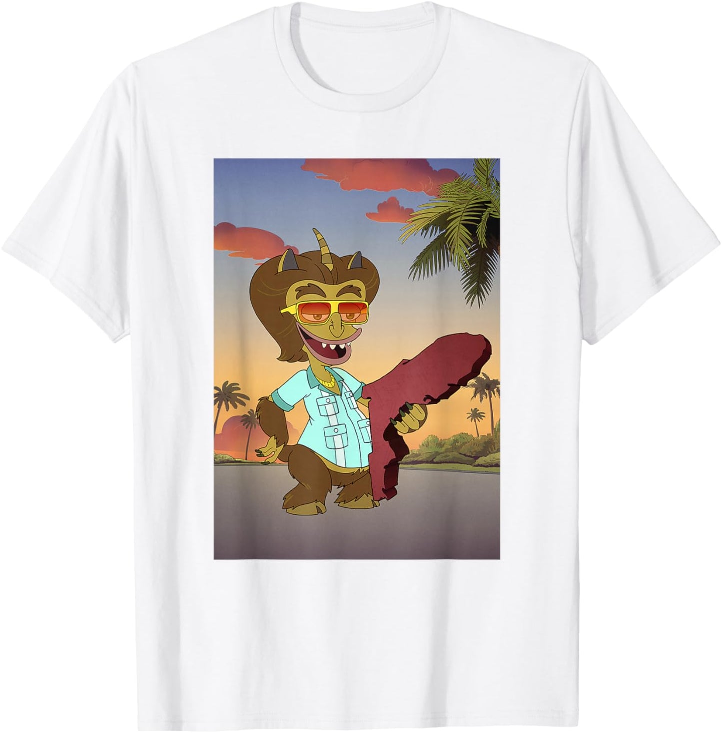 Big Mouth Maury The Hormones Monster State Of Florida T-Shirt - T-Shirt | White