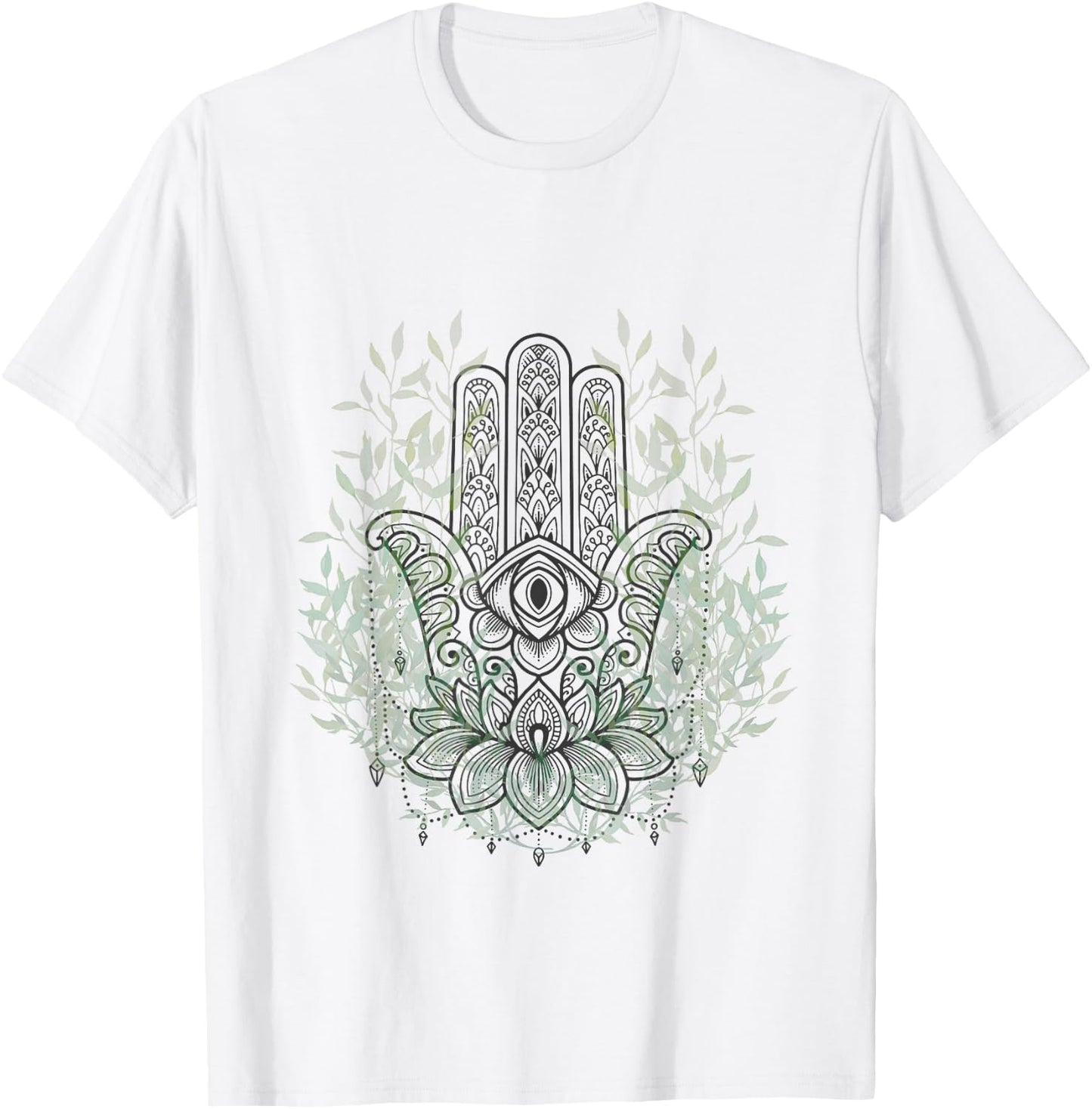 Hand of Fatima/ Hamsa /S-XXXL / Yoga/ Meditation T-Shirt - T-Shirt | White
