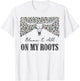 Leopard Blame It All On My Roots Bull Skull Western Country T-Shirt - T-Shirt | White