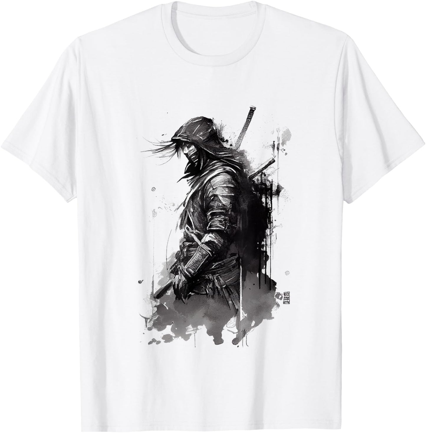 Ronin Samurai Warrior T-Shirt - T-Shirt | White