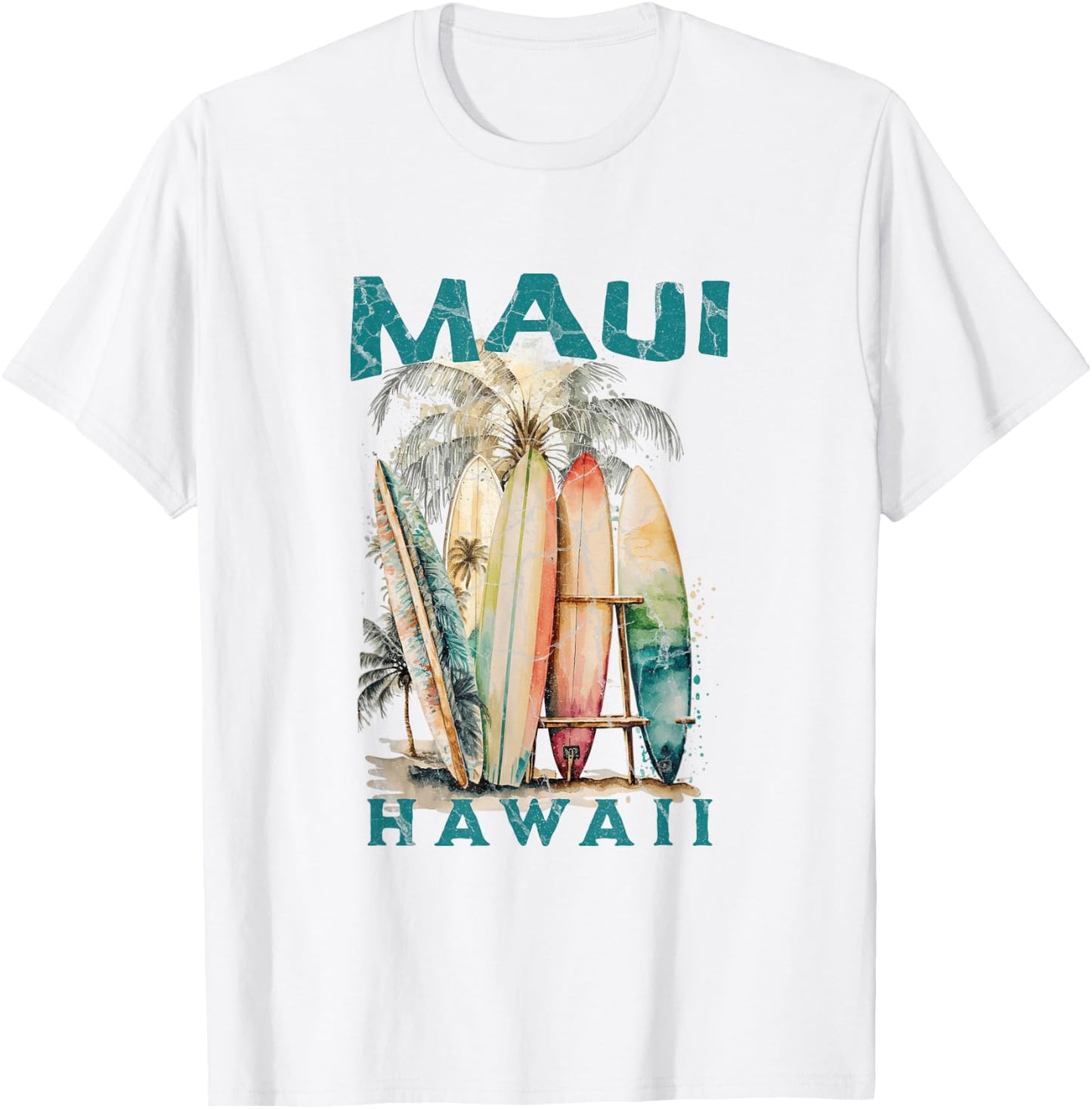 Maui Hawaii T-Shirt - T-Shirt | White