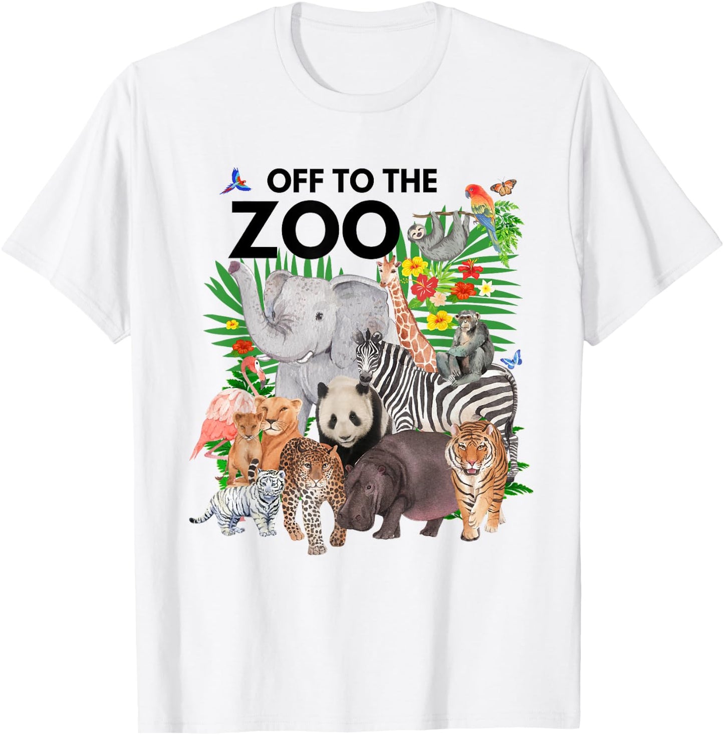 Zoo Animals Safari Party A Day At The Zoo Safari Zoo Trip T-Shirt - T-Shirt | White