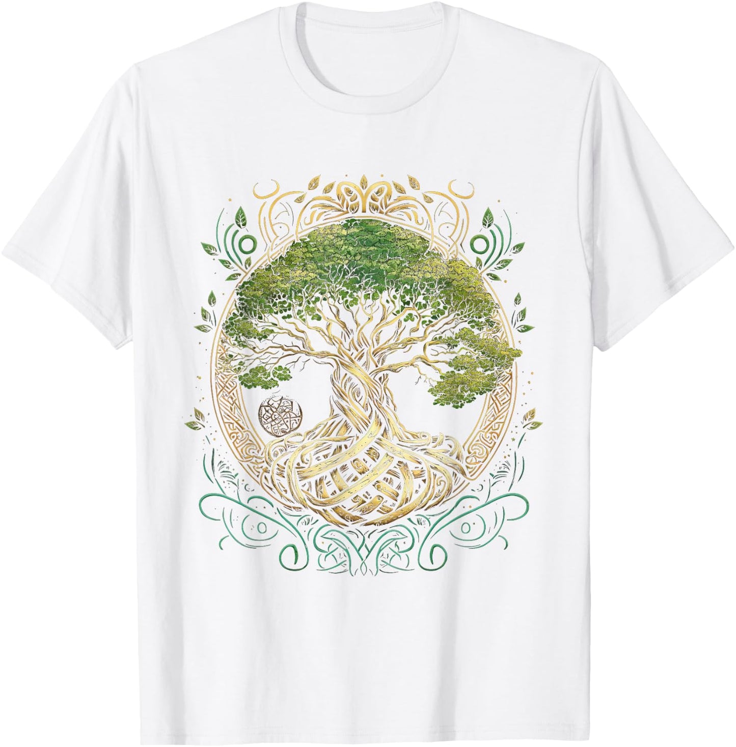 Tree of Life Yggdrasil Viking Midgard Thor Walhalla T-Shirt - T-Shirt | White