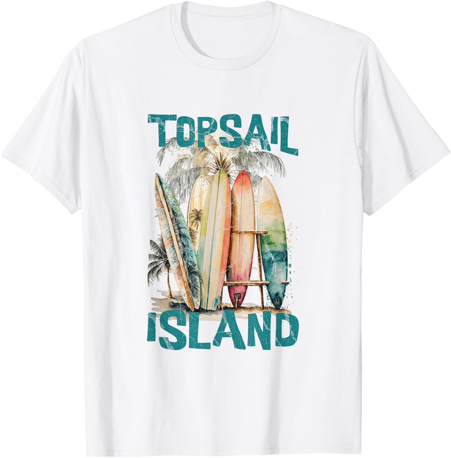 Topsail Island T-Shirt - T-Shirt | White