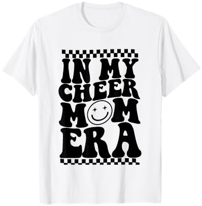 In My Cheer Mom Era Trendy Cheerleading Football Mom Life T-Shirt - T-Shirt | White
