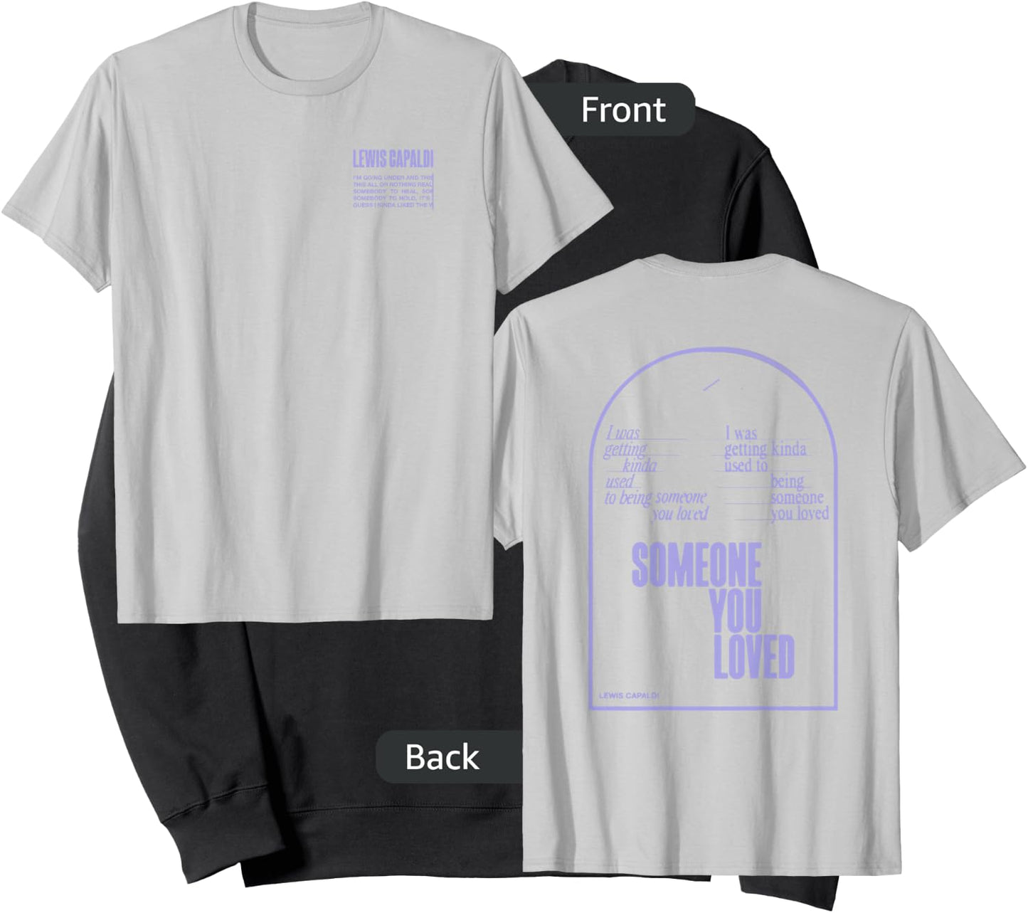 Lewis Capaldi – Slogan Arch On Color Sweatshirt - Sweatshirt | Black