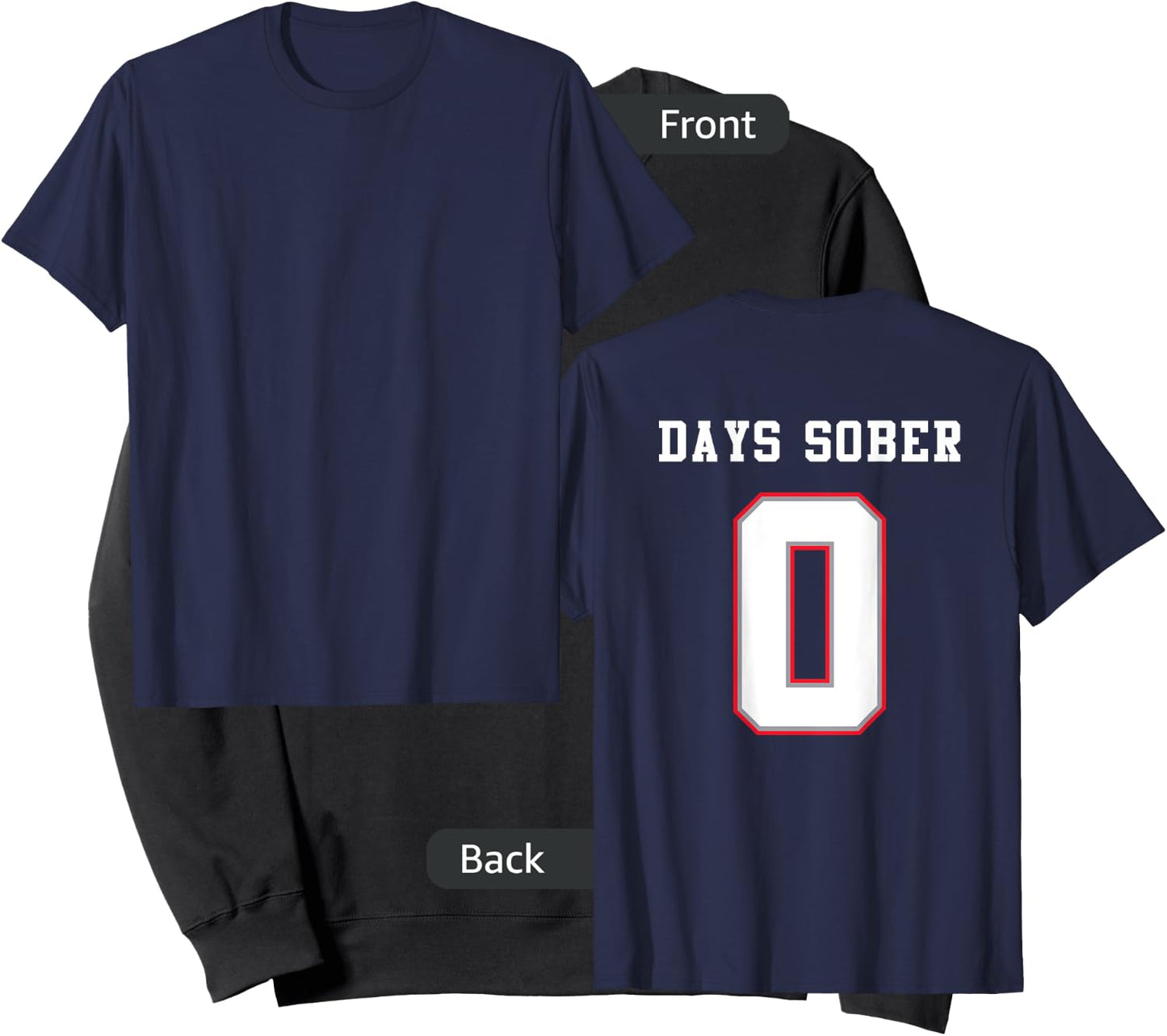 0 DAYS SOBER Jersey Funny Drinking Shirt for Alcohol Lover Sweatshirt - Sweatshirt | Black