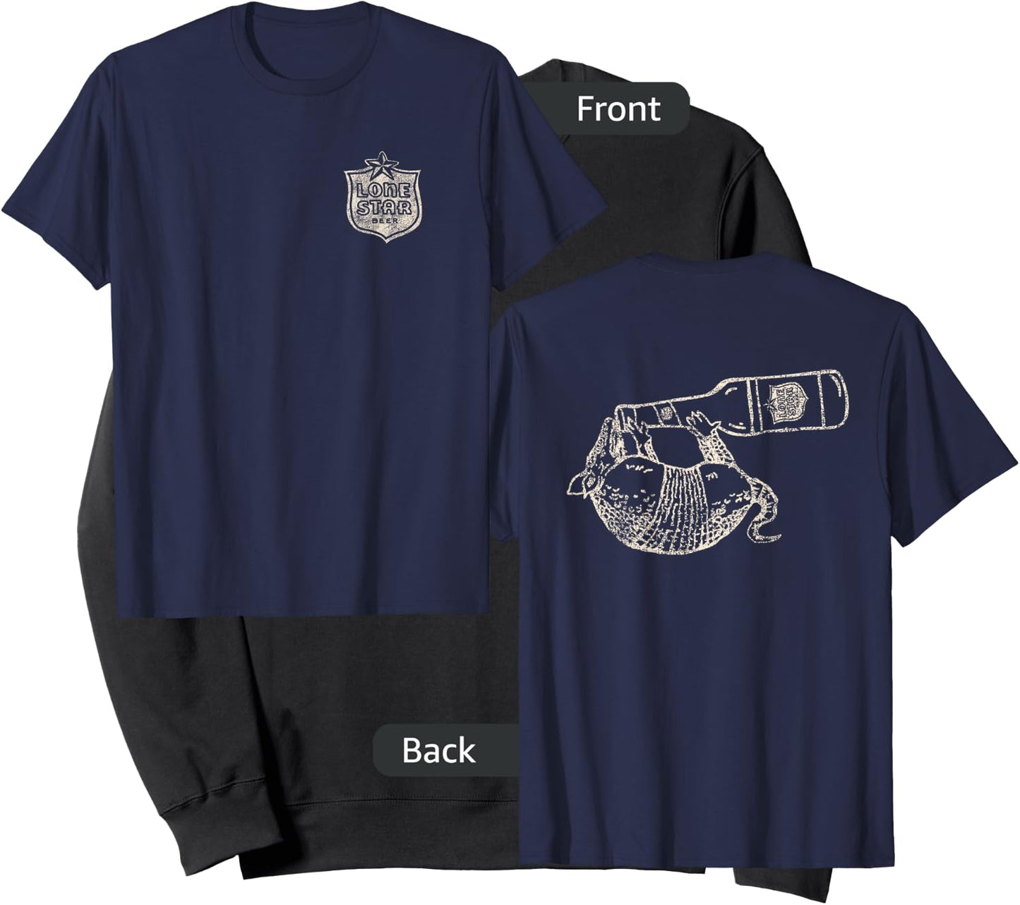 Texas Lone Star Beer Armadillo Sweatshirt - Sweatshirt | Black