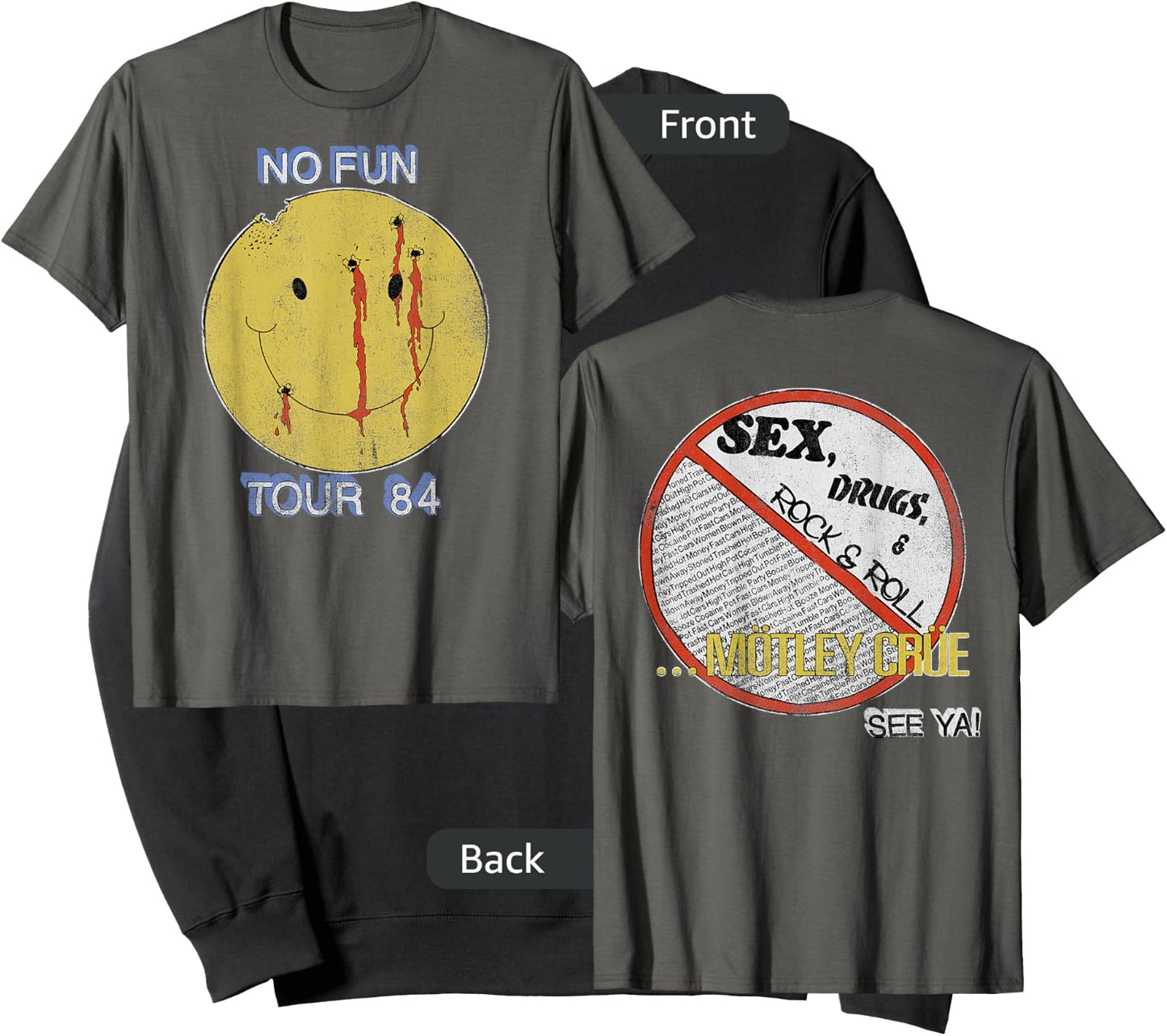 Mötley Crüe – No Fun on Asphalt Sweatshirt - Sweatshirt | Black