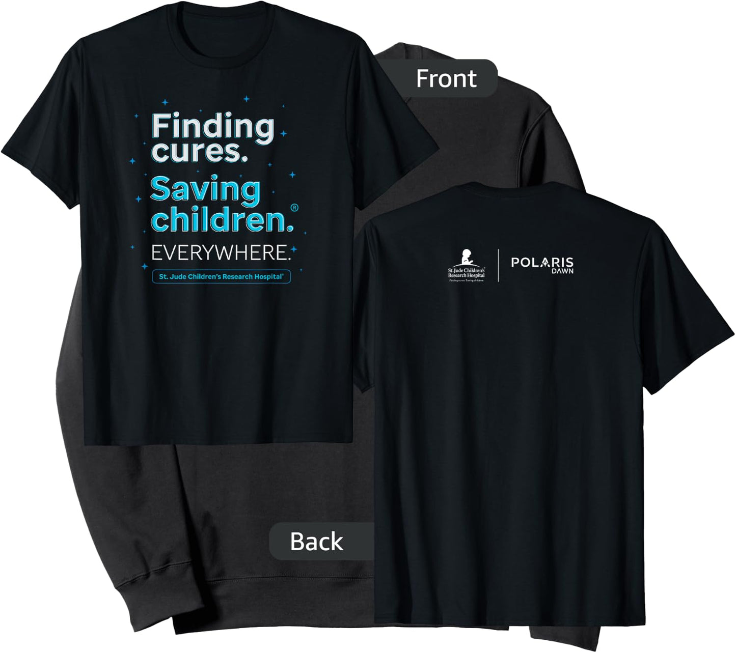 St. Jude Finding Cures. Saving Children. Everywhere Sweatshirt - Sweatshirt | Black