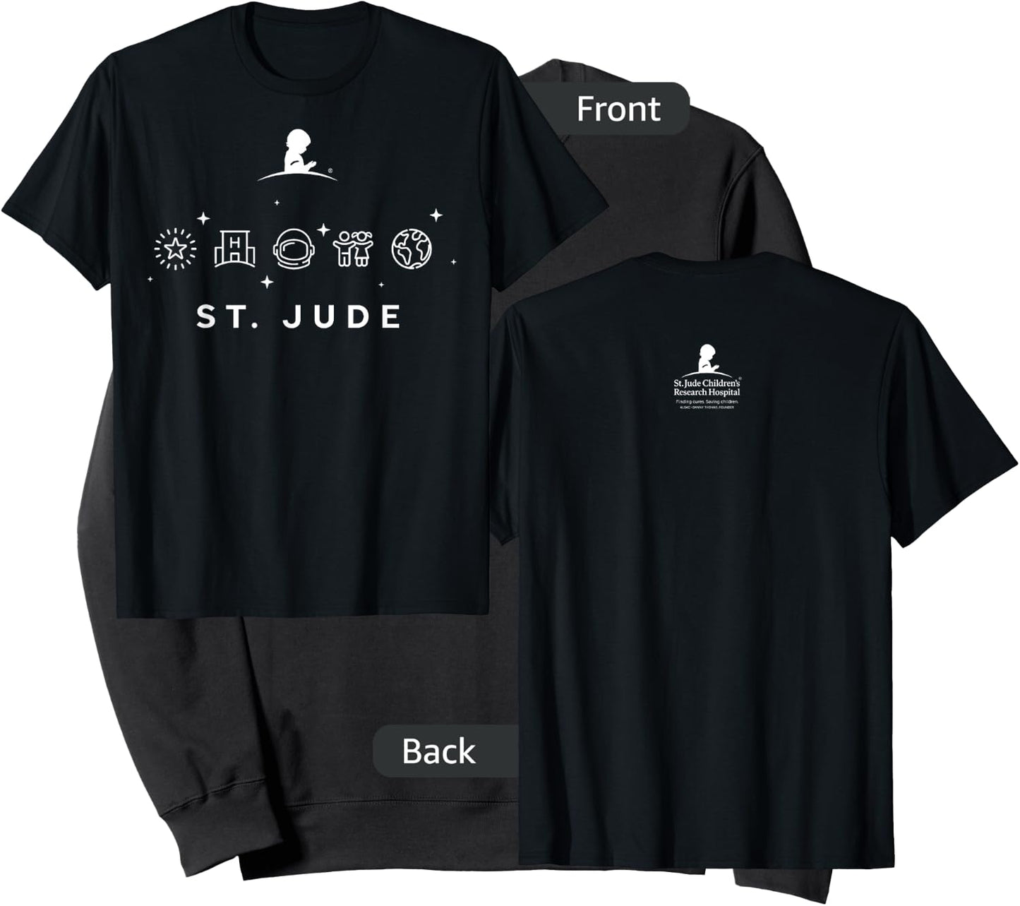St. Jude Children's Research Hospital Space Icons Sweatshirt - Sweatshirt | Black