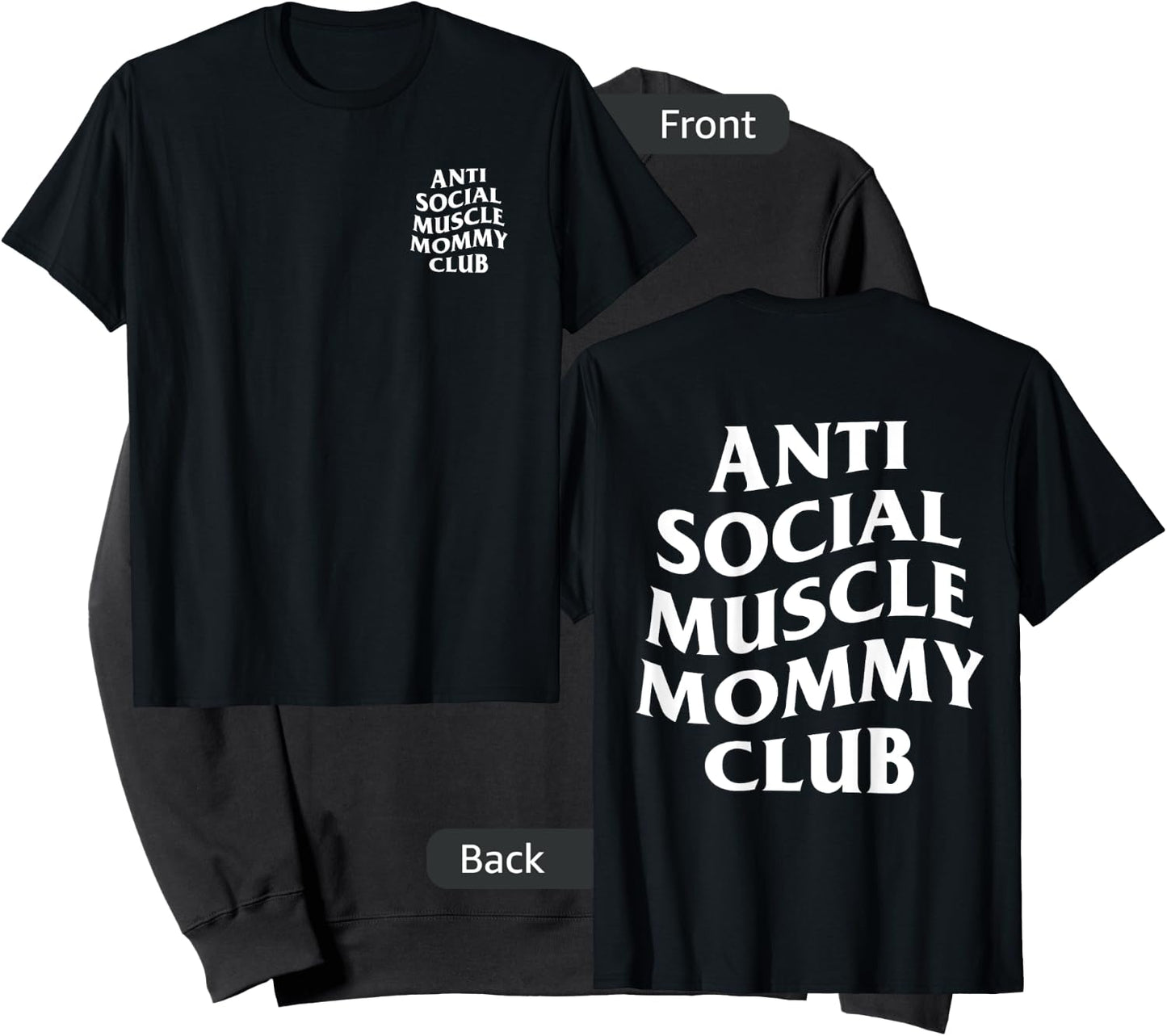 Anti Social Muscle Mommy Club Sweatshirt - Sweatshirt | Black