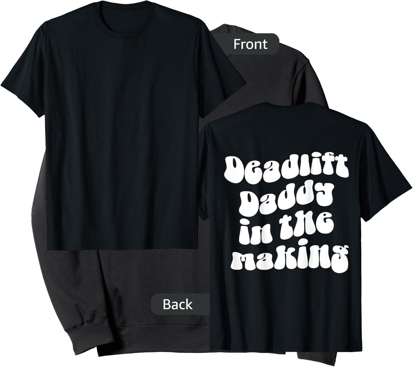 Deadlift Daddy in the Making Pump Cover Gym Rat Lifting Sweatshirt - Sweatshirt | Black