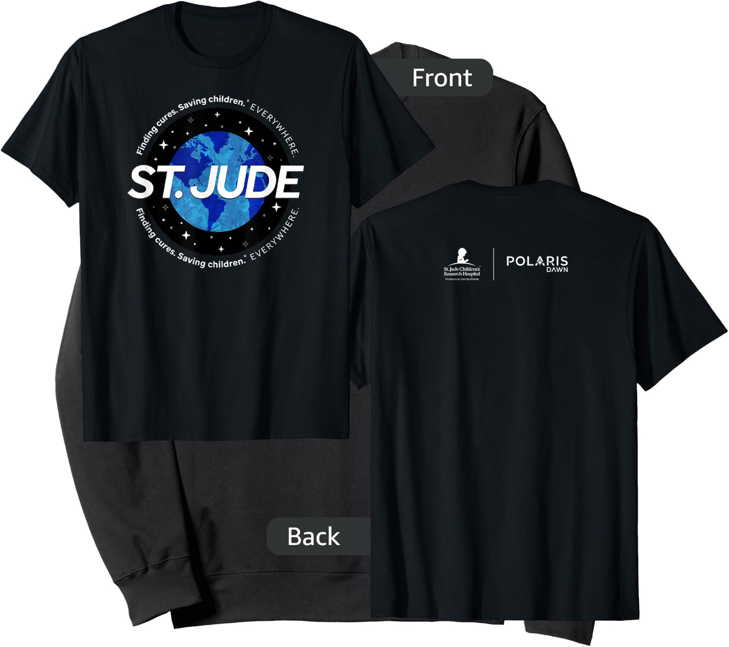 St. Jude "Finding Cures. Saving Children. EVERYWHERE" Globe Sweatshirt - Sweatshirt | Black