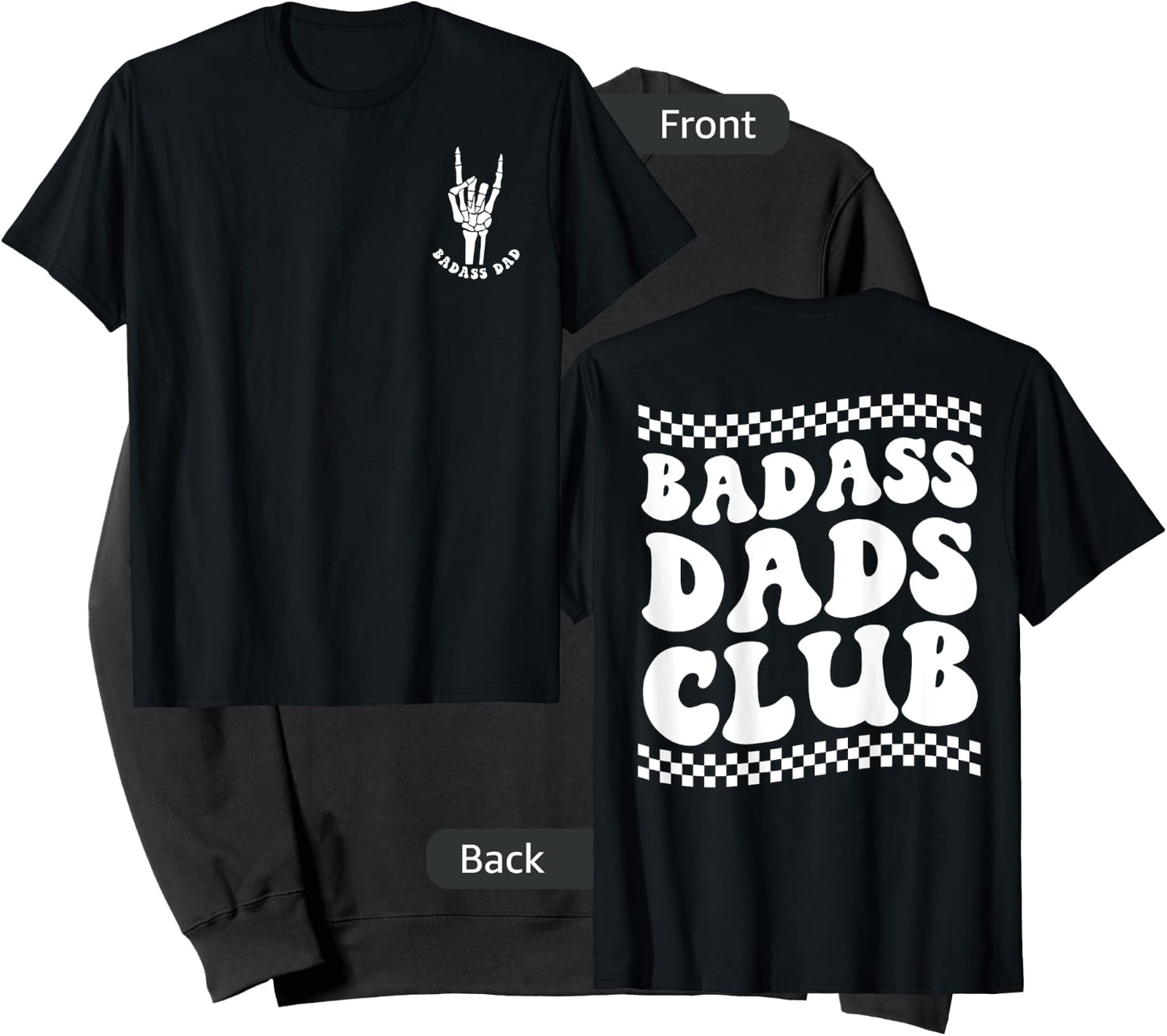 Father's Day Badass Dads Club, Funny Badass Daddy Sweatshirt - Sweatshirt | Black