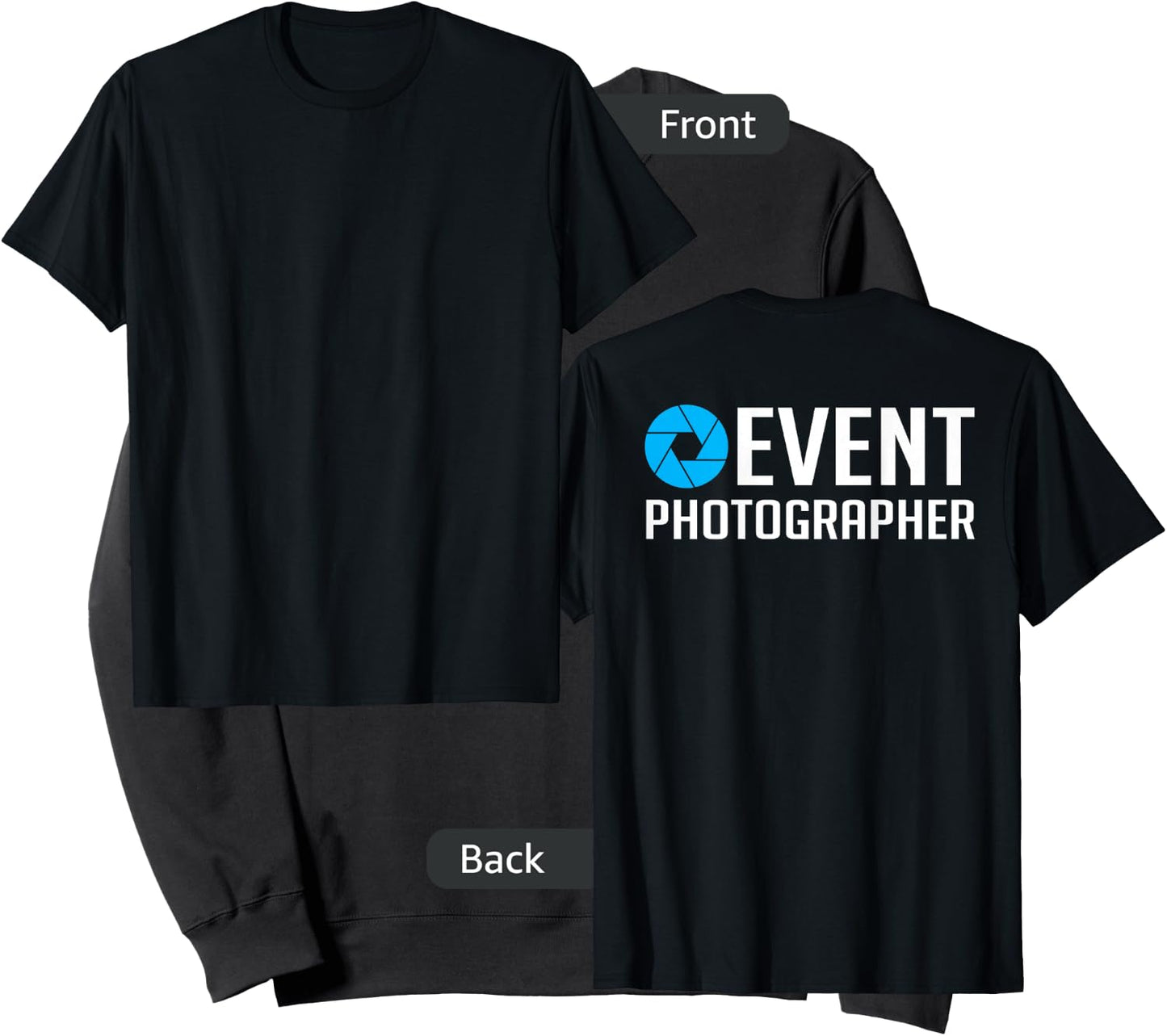 Official Staff Job (Back Printed) Event Photographer Sweatshirt - Sweatshirt | Black