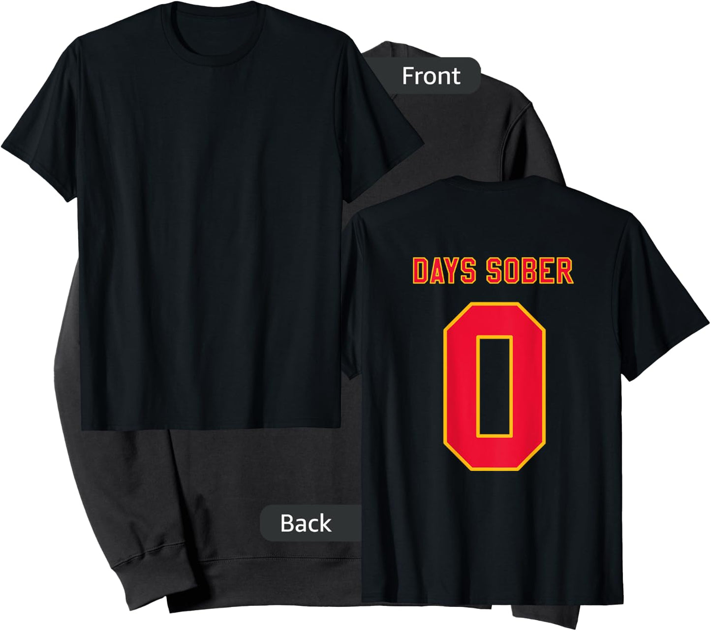 0 DAYS SOBER Jersey Funny Drinking Shirt for Alcohol Lover Sweatshirt - Sweatshirt | Black