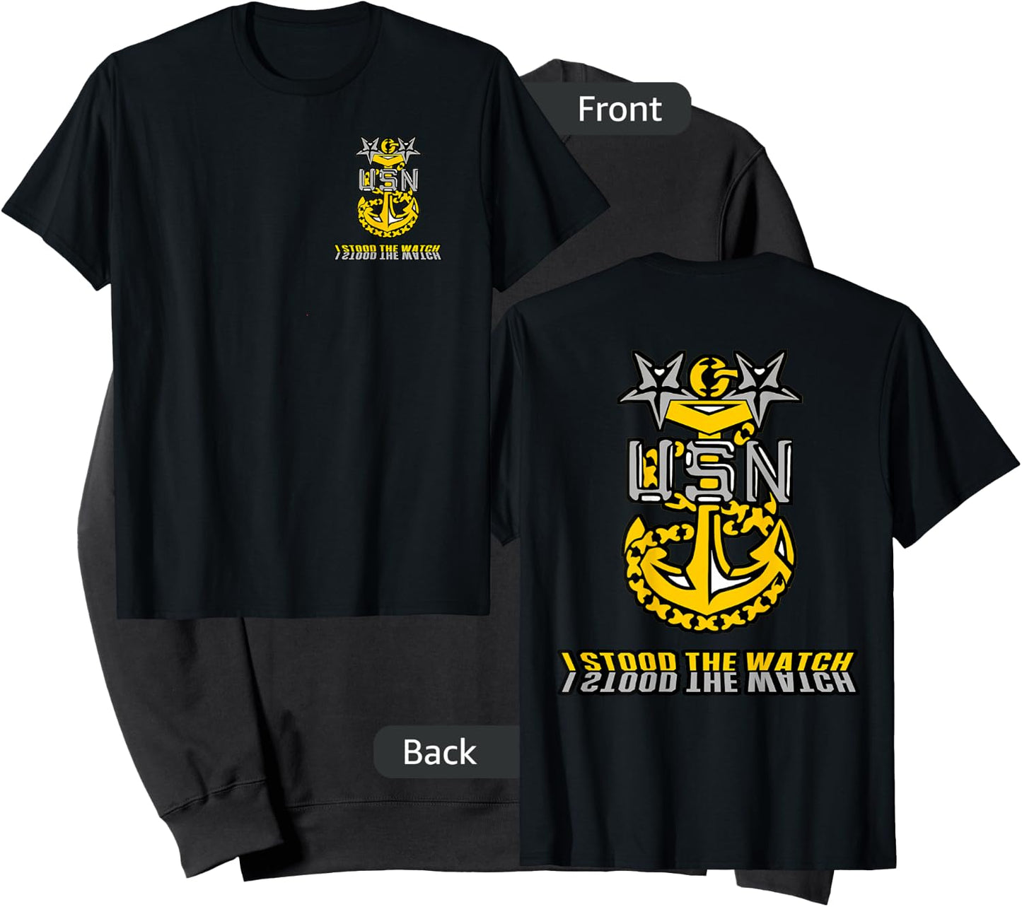 Navy MCPO - I Stood the Watch Sweatshirt - Sweatshirt | Black