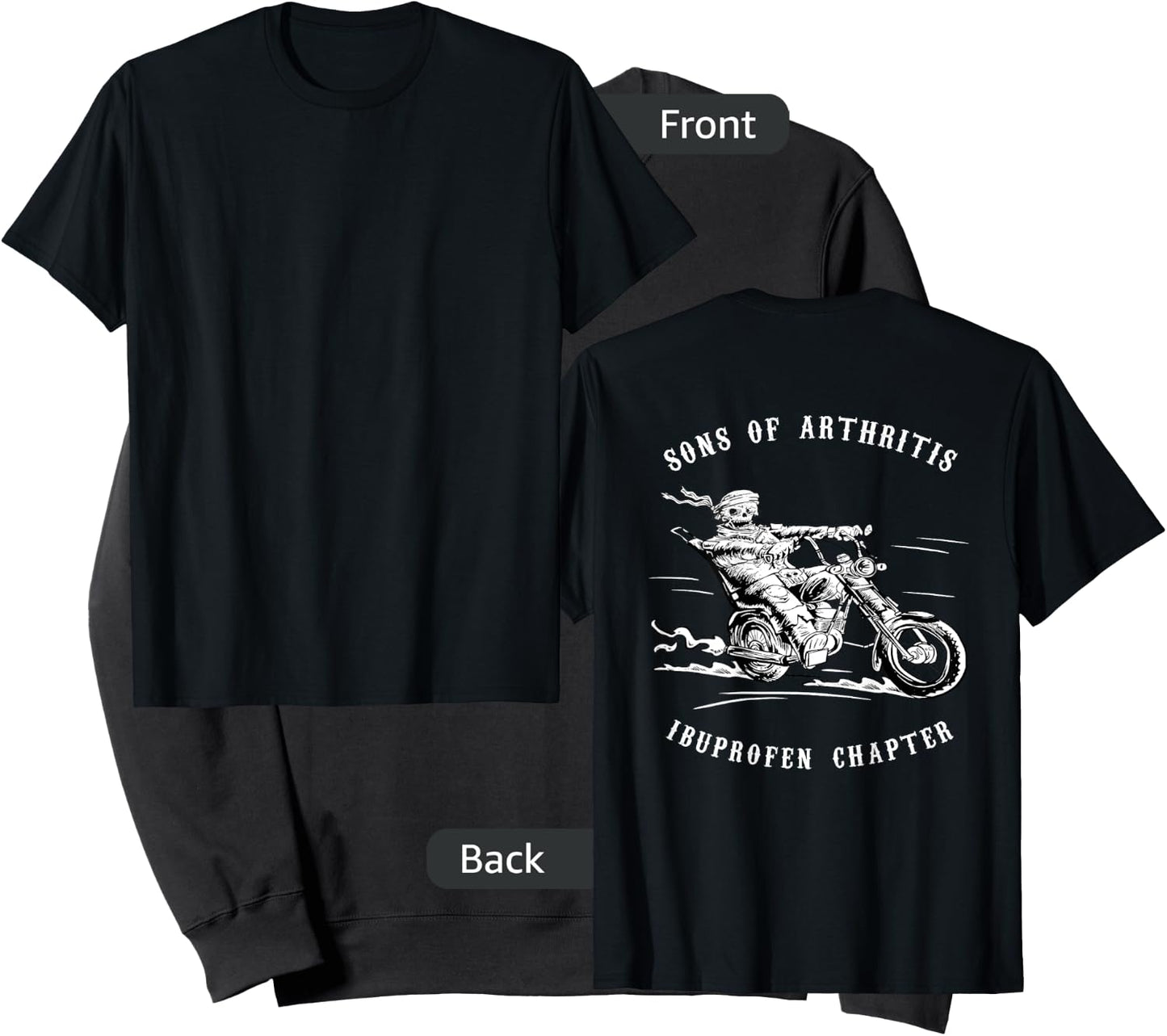 Sons With Arthritis Ibuprofen Chapter Biker Motorcyclist Sweatshirt - Sweatshirt | Black