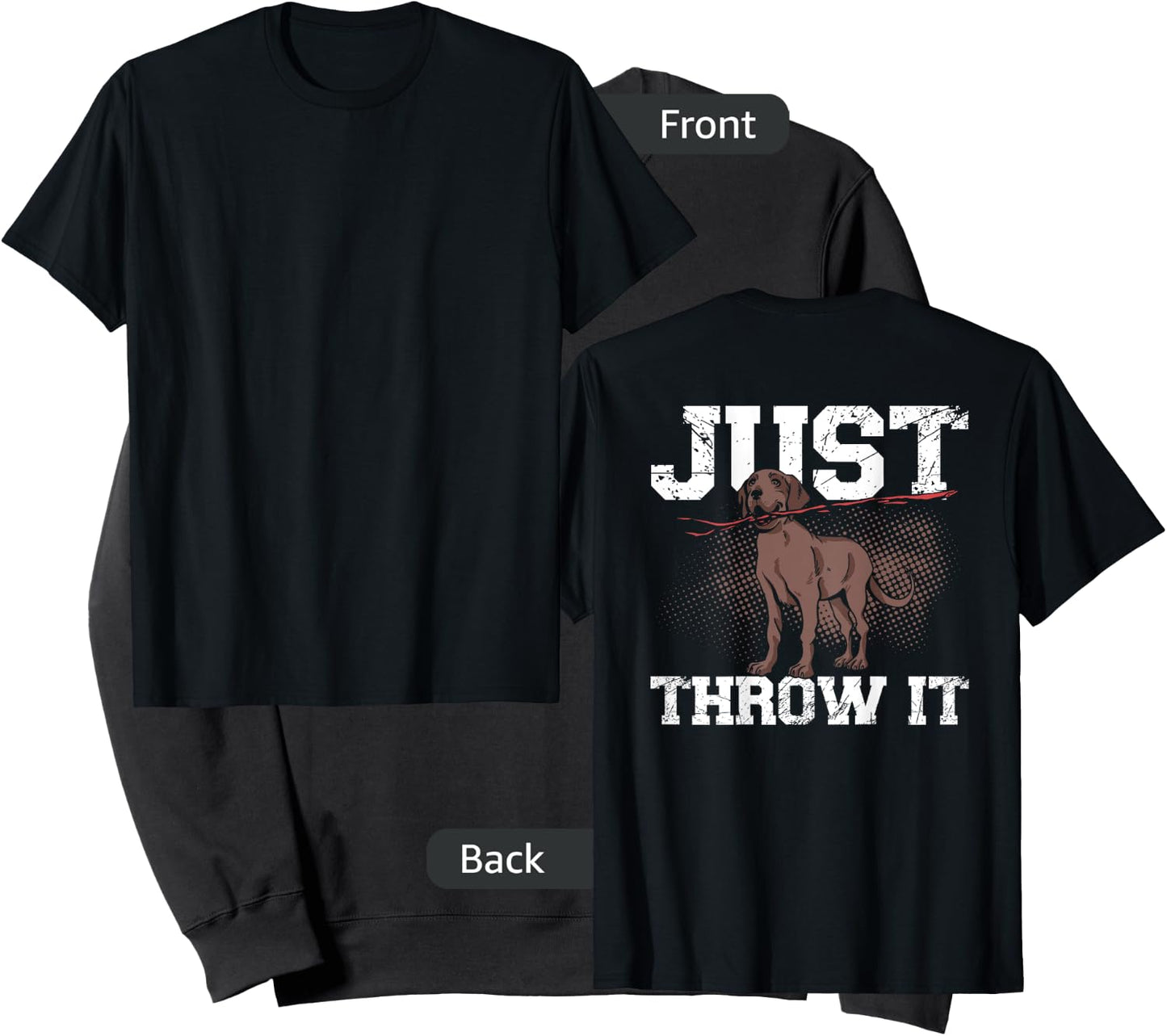 Just Throw It Backprint Sweatshirt - Sweatshirt | Black