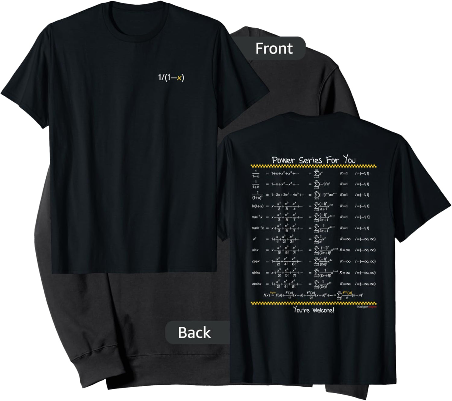 Blackpenredpen Calculus Power Series for You Sweatshirt - Sweatshirt | Black