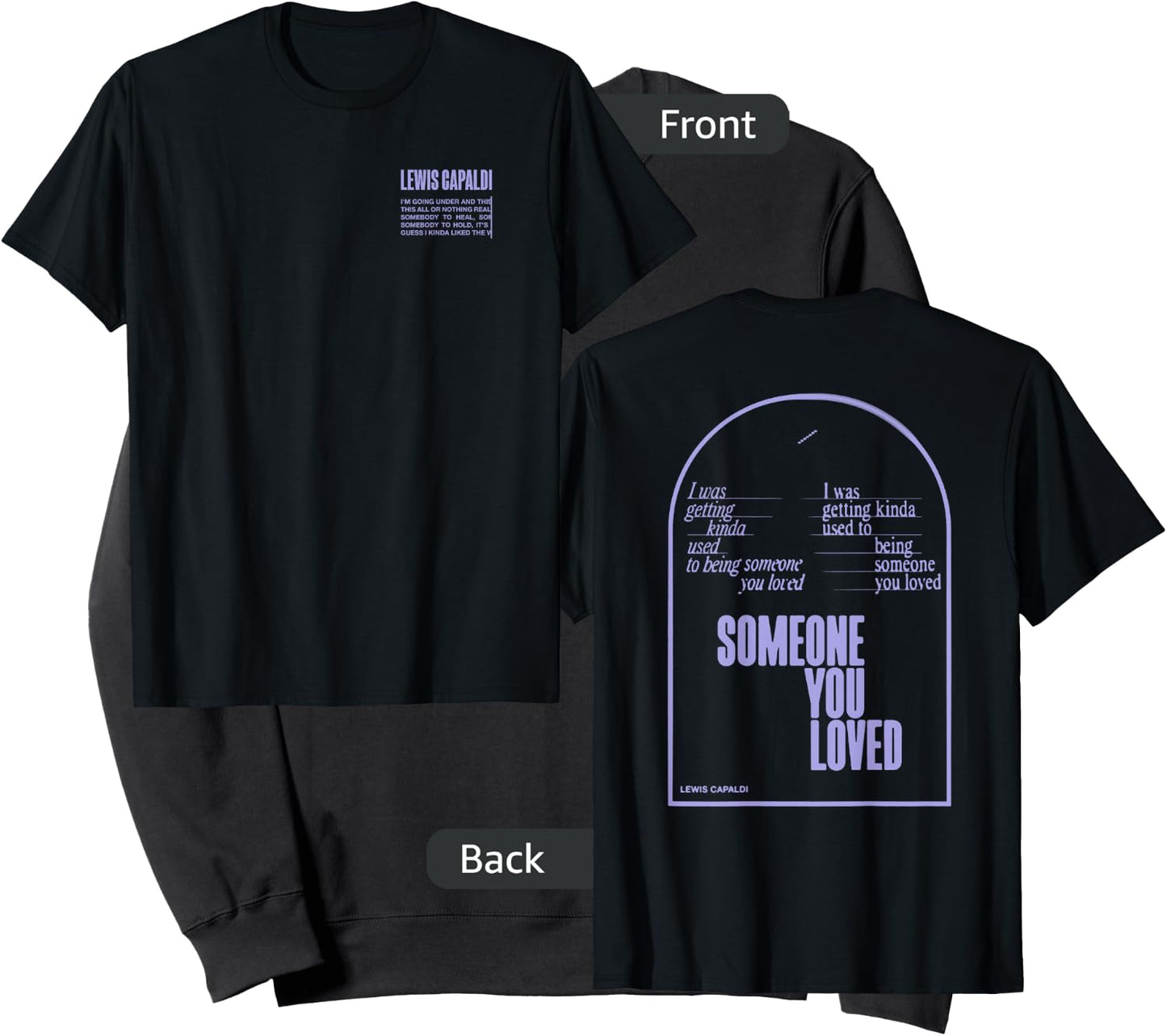 Lewis Capaldi – Slogan Arch Sweatshirt - Sweatshirt | Black
